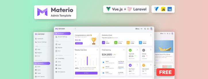 materio-vuetify-vuejs-laravel-admin-template-free