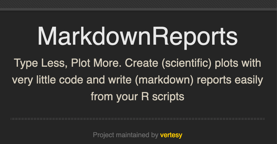 MarkdownReports