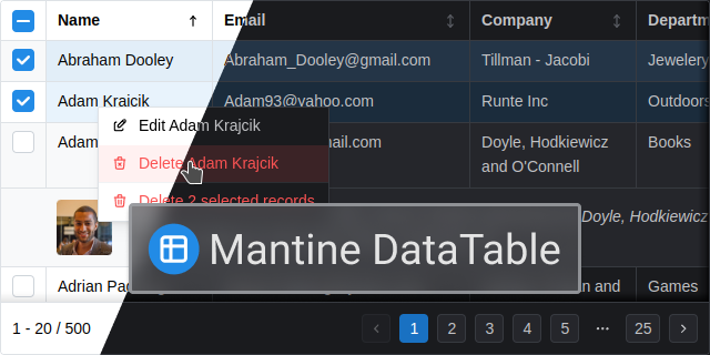 mantine-datatable