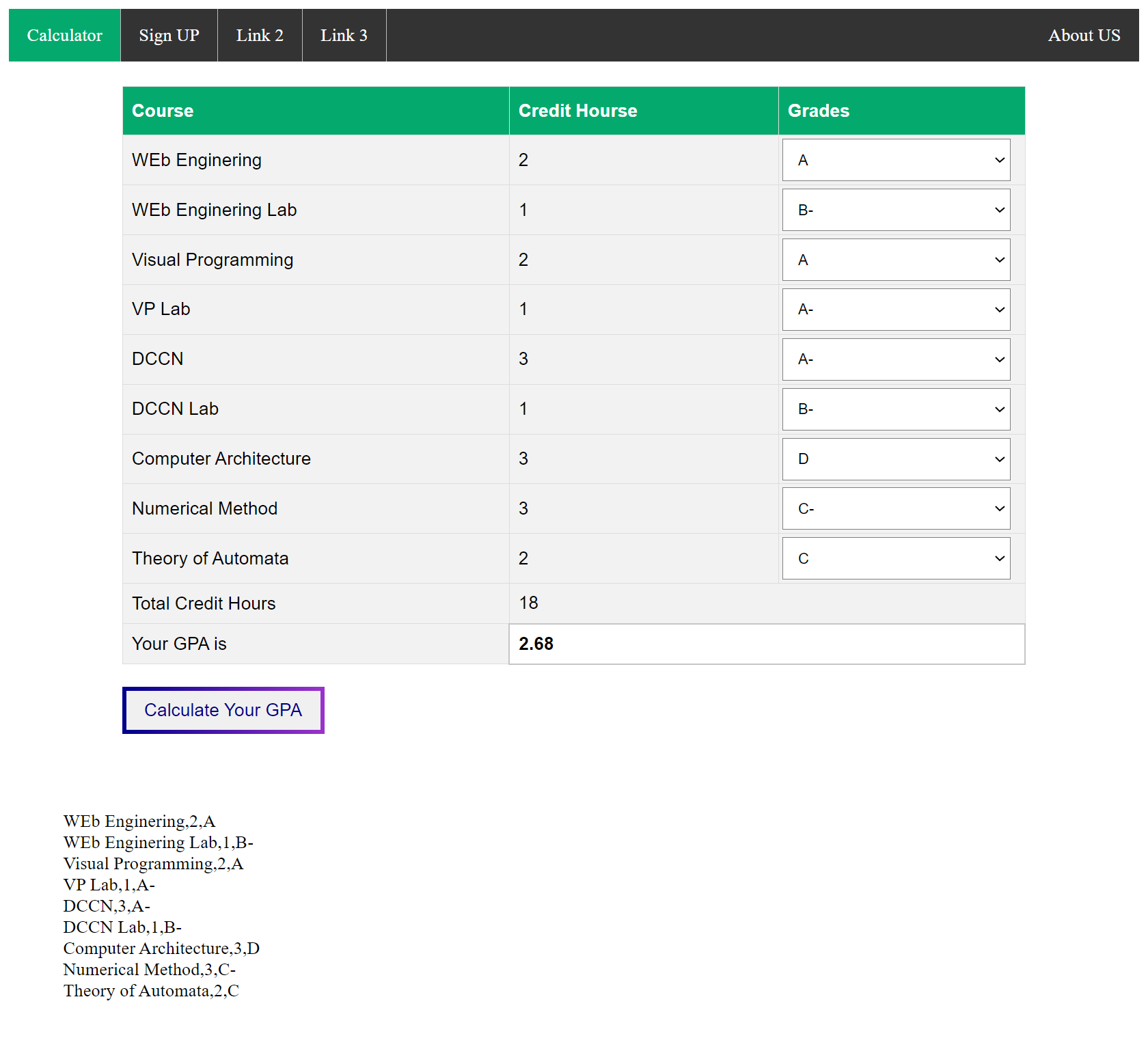 js-gpa-calculator