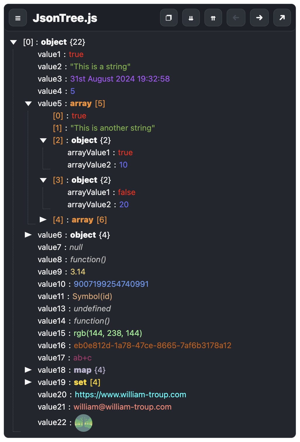 JsonTree.js