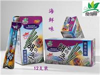 厂家现货供应食得福海鲜味海苔卷6g*12根*12盒/箱