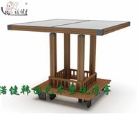 北京凉亭NJ-T14 户外凉亭别墅亭子公园木亭东南亚进口硬木打造的景观亭-就在诺健