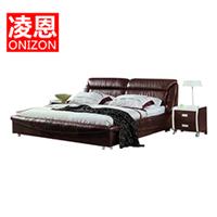 苏州家具厂凌恩家居供应 婚床 皮艺床 小户型823