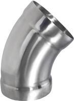 承插焊45°弯头不锈钢薄壁管件