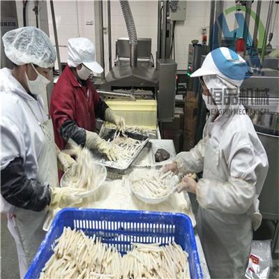 山东动诸城推荐薯条淋浆油炸生产线厂家直销 全自动油炸机