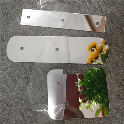 PC镜片加工圆形哈哈镜塑料pc软镜子带胶PC镜片