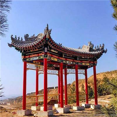 水泥长廊 清秀 宽度3米仿古水泥长廊 可定制图案 厂家包设计