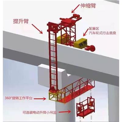 江苏桥梁下水管安装车 雨水管安装台车