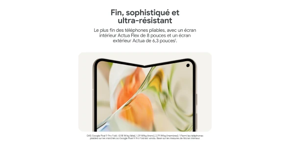 Le plus fin des téléphones pliables, avec un écran intérieur Actua Flex de 8 pouces et un écran extérieur Actua de 6,3 pouces.
